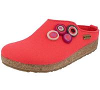 HAFLINGER Grizzly Kanon Filzpantoffel Hausschuh Filzclog Kork Pink (Coral 119), Gr. 39