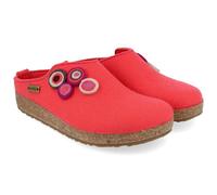 HAFLINGER Grizzly Kanon Filzpantoffel Hausschuh Filzclog Kork Pink (Coral 119), Gr. 39