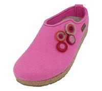 HAFLINGER Grizzly Kanon Filzpantoffel Hausschuh Filzclog Kork Rosa, Gr. 43