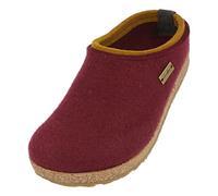 HAFLINGER Grizzly Kris Filzpantoffel Hausschuh Filzclog Bordeaux, Gr.45