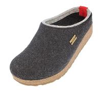 HAFLINGER Grizzly Kris Filzpantoffel Hausschuh Filzclog Graphit, Gr. 36