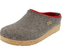 HAFLINGER Grizzly Kris Filzpantoffel Hausschuh Filzclog Grau (Anthrazit 304), Gr.45
