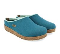 HAFLINGER Grizzly Kris Filzpantoffel Hausschuh Filzclog Hellblau (Türkis 293), Gr.36