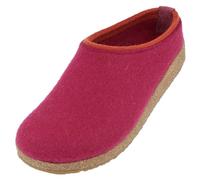 HAFLINGER Grizzly Kris Filzpantoffel Hausschuh Filzclog Pink (Port 33), Gr.37