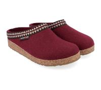 Haflinger - Grizzly Lucky - Hüttenschuhe, Gr. 42, rot (Bordeaux)