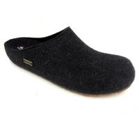 HAFLINGER Grizzly Michl Filzpantoffel Hausschuh mit Gummisohle Graphit, Gr. 41