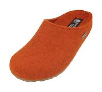 HAFLINGER Grizzly Michl Filzpantoffel Hausschuh mit Gummisohle Rost, Gr. 36