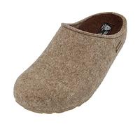 Haflinger Filzpantoffeln Grizzly Michl Unisex mit Gummisohle Torf Gr. 42