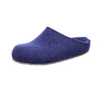Haflinger Michel, Pantoffeln, Unisex-Erwachsene, Filz aus Wolle-39 EU-Blau (Jeans 72)