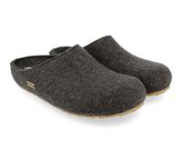 HAFLINGER Grizzly Michl Filzpantoffel Hausschuh mit Gummisohle Graphit, Gr. 47