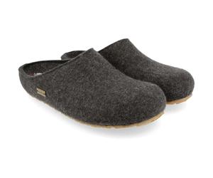 Haflinger Grizzly Michl Herren Hüttenschuhe (Anthrazit 42)