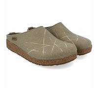 HAFLINGER Grizzly Mikado Filzpantoffeln mit Gummisohle Unisex (Sahara 115), Gr. 36