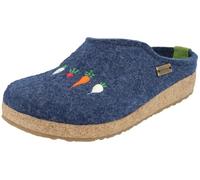 HAFLINGER Grizzly Rübli Filzpantoffel Hausschuh Filzclog mit Rübenmotiv unisex