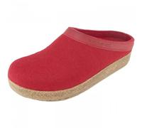 Haflinger - Grizzly Torben - Damen Pantoffeln - Rubin, Gr. 38