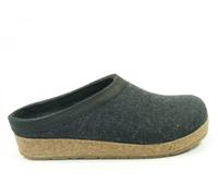 Haflinger Hüttenschuhe Grizzly Torben – schwarz (Graphite) – Gr. 43