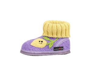 Haflinger Hausschuhe Wolle Violett - 27