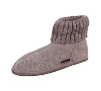 Haflinger Hüttenschuh Karl 631047-46 beigemeliert Wolle für Herren, beige, Größe 39 EU