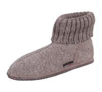 HAFLINGER Hüttenschuh Karl 631047-46 beigemeliert Wolle Wolle Beige (beigemeliert), 42