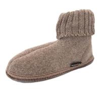 Haflinger Hüttenschuh Karl 631047-46 beigemeliert Wolle für Herren, beige, Größe 46 EU