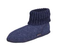 Haflinger Hüttenschuh Karl 631047-72 jeans Wolle für Herren, blau, Größe 40 EU