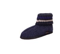 Haflinger Hüttenschuh Paul für Kinder, blau, Größe 39 EU