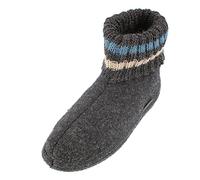 Haflinger Paul Unisex Hüttenschuhe graphit, Gr. 43