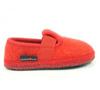 Haflinger Joschi Flache Hausschuhe Unisex-Erwachsene, Rot (Rubin 11), 40 EU