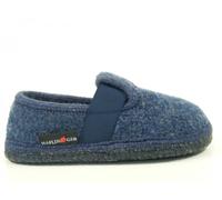 Haflinger Joschi Unisex-Kinder Flache Hausschuhe, Blau (Jeans 72), 39 EU
