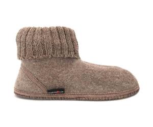 Haflinger - Karl - Unisex Hüttenschuhe aus Schurwolle - Beigemeliert, Gr. 37