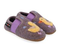 Haflinger - Kid's Everest Quak Quak - Hüttenschuhe, Gr. 23, lila (Aubergine)