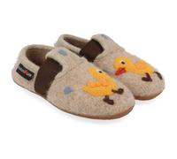 Haflinger - Kid's Everest Quak Quak - Hüttenschuhe, Gr. 24, beige (PaperMelange)