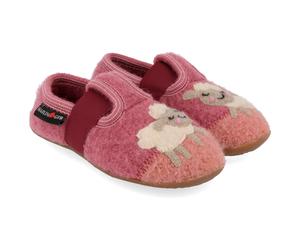 Haflinger - Kid's Everest Schnucki - Hüttenschuhe, Gr. 27, rosa (HeatherRose)