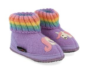 Haflinger - Kid's Fairy Tale - Hüttenschuhe, Gr. 23, lila (Orchid)