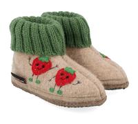 Haflinger - Kid's Hüttenschuh Erdbeere - Hüttenschuhe, Gr. 26, beige (PaperMelange)