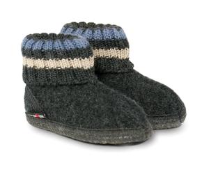 Haflinger - Kids Paul - Hüttenschuhe, Gr. 27, grau (Graphite)