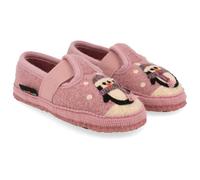 Haflinger - Kid's Pinguin - Hüttenschuhe, Gr. 24, rosa (Rosewood)