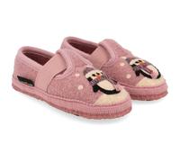 Haflinger - Kid's Pinguin - Hüttenschuhe, Gr. 25, rosa (Rosewood)