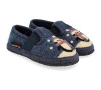 Haflinger - Kid's Pinguin - Hüttenschuhe, Gr. 27, blau (Jeans)