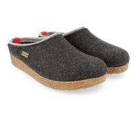 HAFLINGER Grizzly Kris Filzpantoffel Hausschuh Filzclog Graphit, Gr. 42