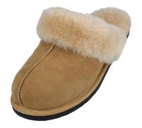 HAFLINGER Lammfell Hausschuhe North Star Filzpantoffel Hellbraun (Beige Öko), Gr 39