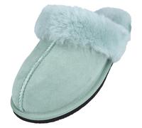 HAFLINGER Lammfell Hausschuhe North Star Filzpantoffel Mintgrün (Pfefferminz 94), Gr 36
