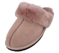 HAFLINGER Lammfell Hausschuhe North Star Filzpantoffel Rosa (Rosenholz 83), Gr 41
