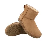 HAFLINGER Lammfell Leder Boots Aino Outdoor Stiefel unisex Braun (Chestnut 1582), Gr 41