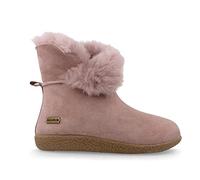 HAFLINGER Lammfell Leder Hausschuhe Lemmi Unisex Stiefel Rosa (Rosenholz), Gr 41
