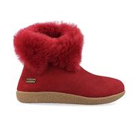 HAFLINGER Lammfell Leder Hausschuhe Lemmi Unisex Stiefel Rot (Sangria 11), Gr 39