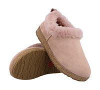 HAFLINGER Lammfellclog Iceland Filzpantoffel Hausschuh Rosenholz, Gr 37