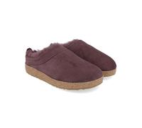 HAFLINGER Lammfellclog Snowbird Filzpantoffel Hausschuh Lila (Aubergine 5), Gr 39
