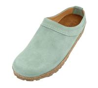 HAFLINGER Malmö Eleganter Clog aus Leder mit Gummisohle und Kork Latex Fußbett