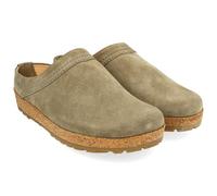 HAFLINGER Malmö Eleganter Clog aus Leder mit Gummisohle und Kork Latex Fußbett