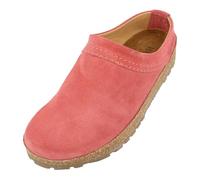 HAFLINGER Malmö Eleganter Clog aus Leder mit Gummisohle und Kork Latex Fußbett Gelb (Begonia 1798), Gr. 39